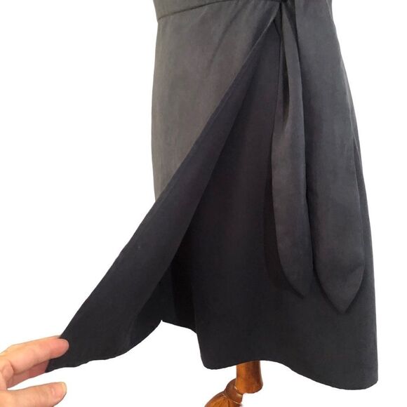 Vetta “The Short Wrap Dress” Tencel Black Size XS. NWT - Picture 9 of 12